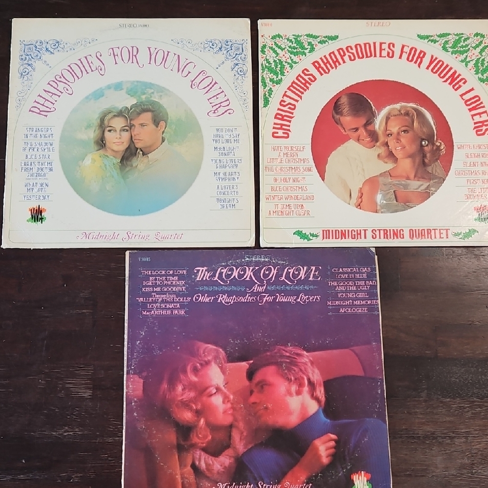 3 VTG Rhapsodies for Young Lovers Vinyl Records